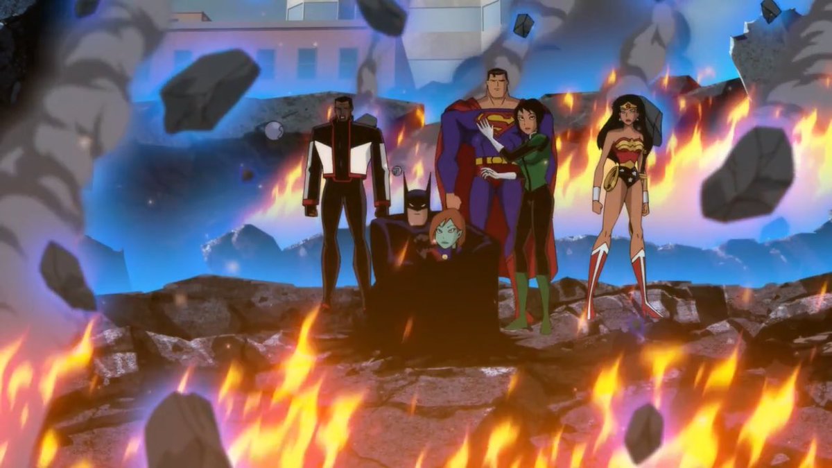 SuperFreddyArt's tweet photo. Just finished #JLvsF5! I am OVERJOYED to have a new movie that continues #JLU! It was so good! Great seeing Superman, WW, Mr. Terrific and Batman again, @RealKevinConroy is #BFL, #BatmanForLife! I loved all the new characters: Starboy, Green Lantern Jessica Cruz and Miss Martian! https://t.co/xGF7XBMyna