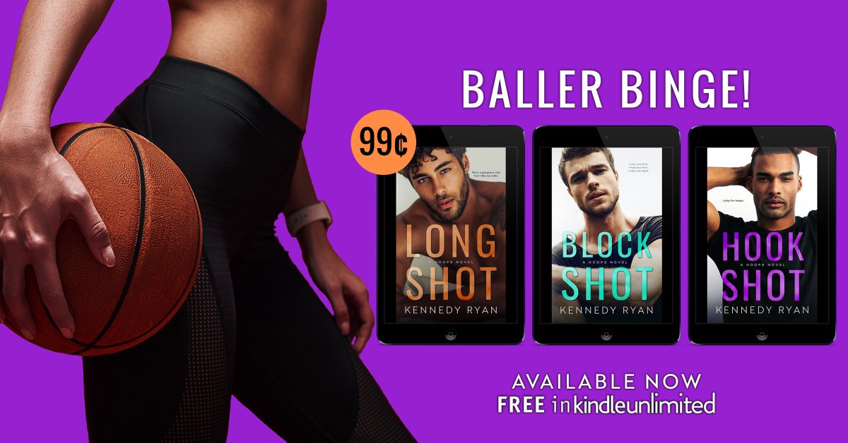 kennedyrwrites's tweet photo. LONG SHOT - 99c Sale!

"Long Shot...is so delicious and so important...Proof of what romance can be at its very best." -- Sarah MacLean, NYT Bestselling Author

🏀LONG SHOT: https://t.co/HbeDxxhS2Z
🏀BLOCK SHOT: https://t.co/24h3SRMV7b*
🏀HOOK SHOT:  https://t.co/YG0R6b4qq3 https://t.co/iYBCycgIZK