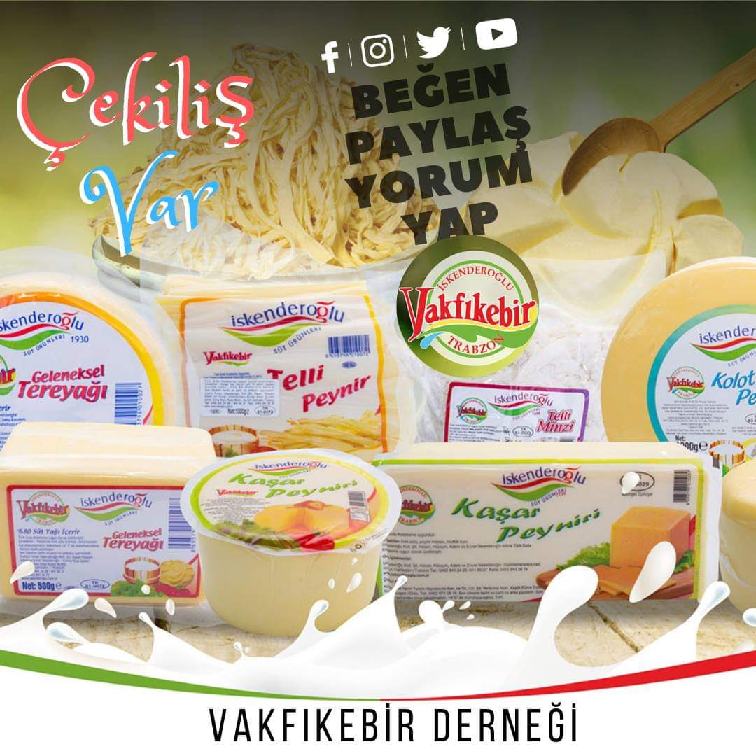 🎁Çekiliş Başlıyor❤💙
👉Bizi takip et
👉Bu gönderiyi rt,beğen,paylaş
👉Arkadaşını etiketle
8 Nisan'da çekilişle 1 kişiye İskenderoğlu Süt Ürünleri'nden "Karışık Ürün Sepeti" hediye edeceğiz.
#Trabzon
#Vakfıkebir
#Büyükliman
#çekiliş
#çekilişvar
#çekilişzamanı
#hediye