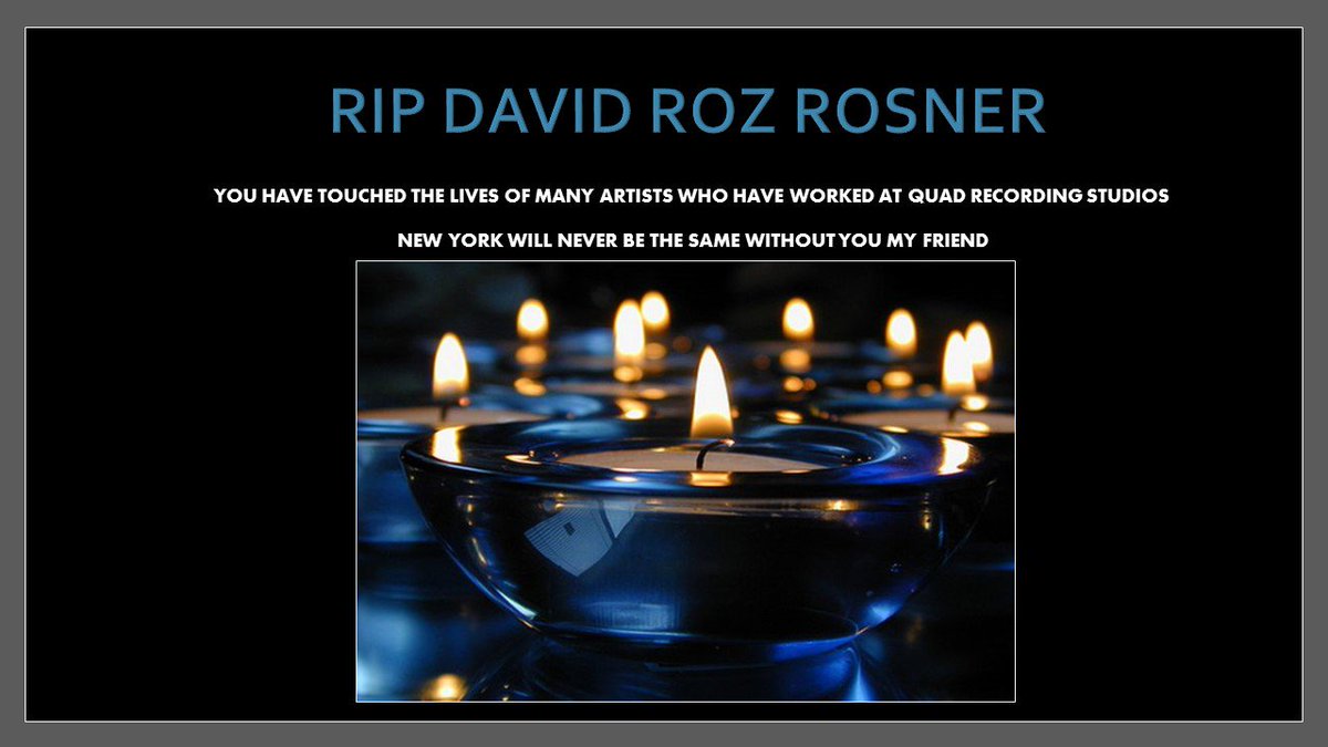 wedointhis's tweet photo. #Respect #RIP #David Roz Rosner #A Kind Soul has passed #Our Aching Hearts! #NYC # We will miss you Always!🙏❤️ https://t.co/gGGwKS5WRn