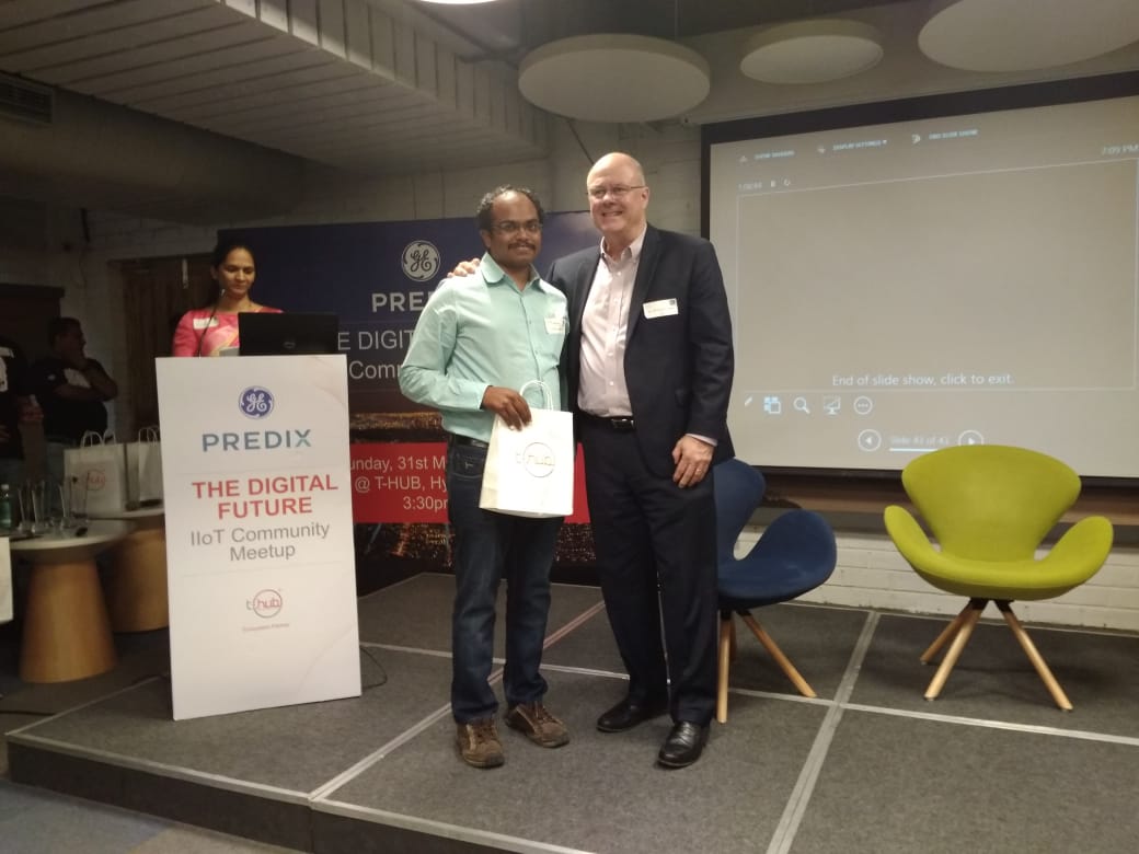 THubHyd's tweet photo. #PredixTheDigitalFuture was a great hit, insightful and engaging. 
It was an amalgamation of Industry, Academia and Startups at @THubHyd @GEIndia @GE_Digital. @EddieAmos with the twitter challenge winners @Anwaarullah https://t.co/YqjOaNN0ne