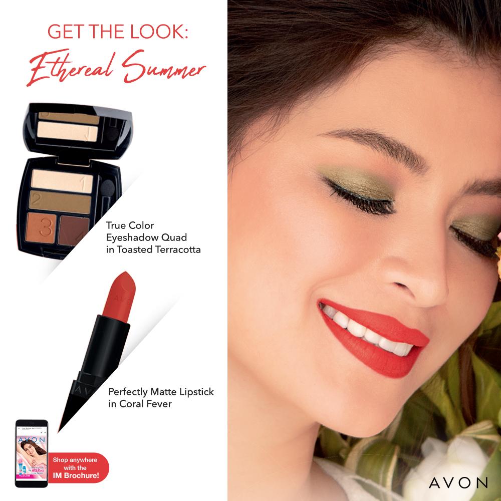 AvonPH's tweet photo. Like @143redangel, you can now start experimenting and creating your summer look with #AvonTrue! Try out this nature-inspired colors by using the #PerfectlyMatte Lipstick (P399) and the True Color Eyeshadow Quad (P349)!

Shop now thru our IM Brochure: https://t.co/gbsByODYCD https://t.co/f3WpiVNaRz