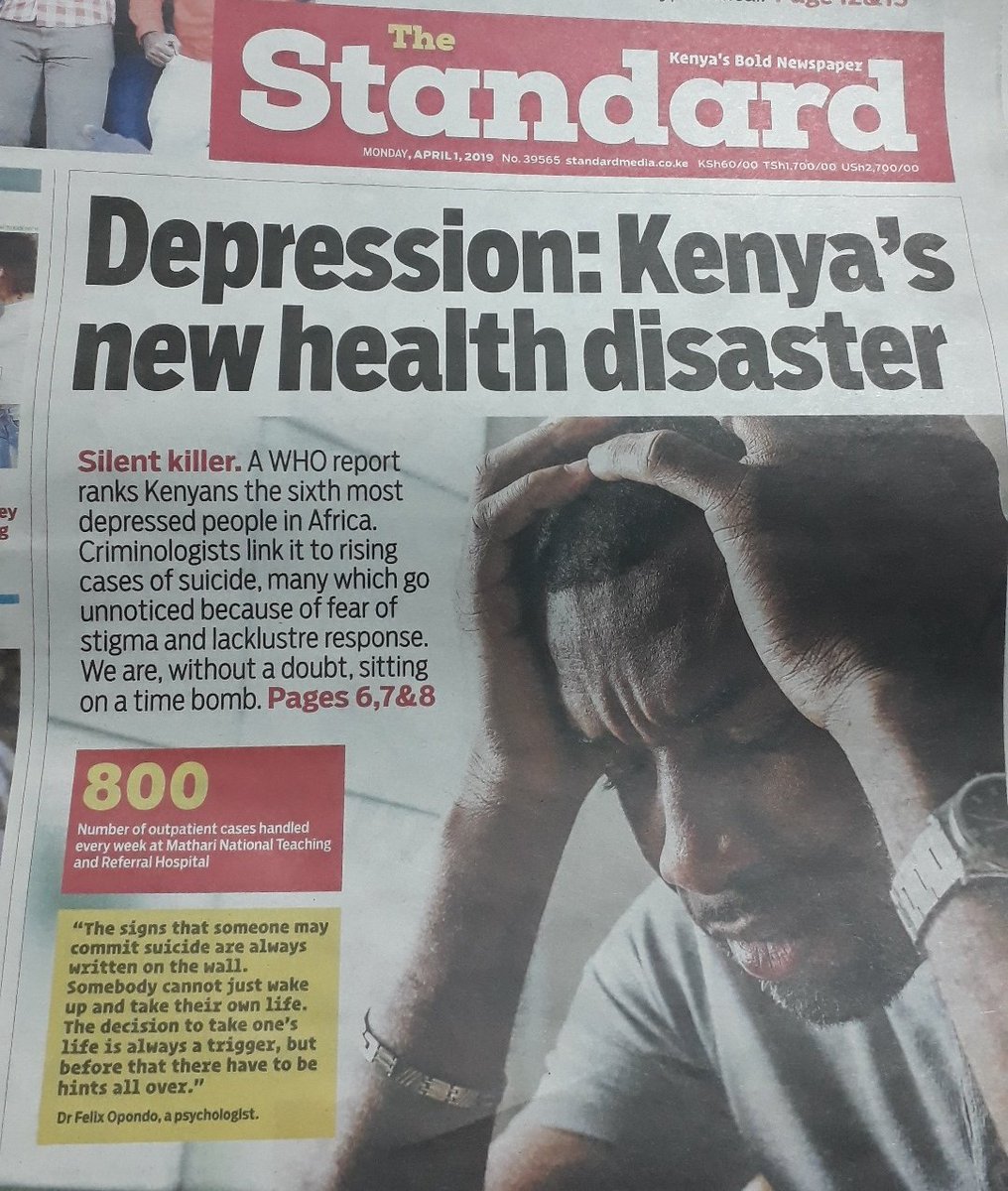 So #Kenya is depressed! Yani tuko na stress kuruka.. What could be depressing Kenyans the most? #Brekko