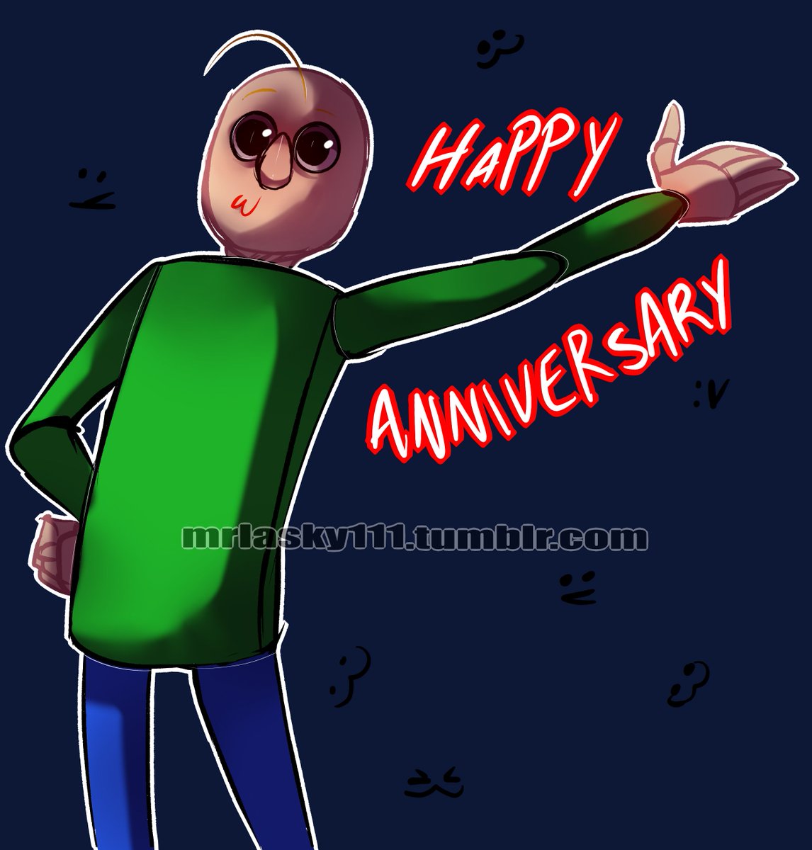 MrLasky111's tweet image. wow! 🎉🎉
 a year !!!  👏
I can not believe that the time has passed so quickly! :u
well I really love this game @mystman12  :y 
#bbieal #BaldisBasics #BaldisBasicsEducationAndLearning #aniversario #hehehe