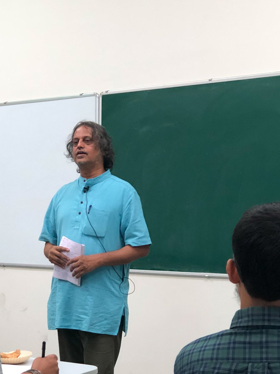 IITHyderabad's tweet image. Dr. Sundar Sarukkai, Professor of #Philosophy , National Institute of Advanced Studies, Bengaluru, delivered a lecture on #CreativityInScience at #IITHyderabad, in which he emphasized that #Creativity can only be enabled &amp;amp; not taught

@PrakashJavdekar @HRDMinistry #SundarSarukkai