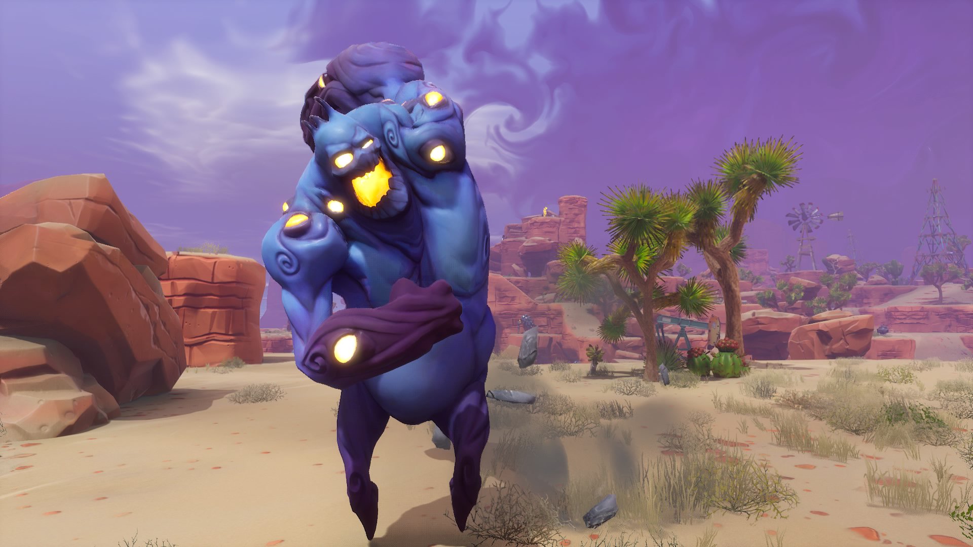フォートナイトpve 世界を救え Bot 131 スマッシャー 敵 ミストモンスター 見た目通り体力と攻撃力が極めて高い最強のミストモンスター ヒーローか建築が少し離れた場所にあると突進攻撃を行い 建築物に甚大なダメージを与える 極めて危険であり