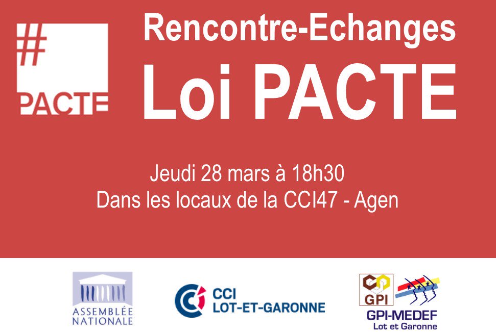 Jeudi dernier : première rencontre organisée via <a href="/eDemocratie_app/">eDémocratie</a>, en partenariat avec <a href="/CCI47/">CCI Lot-et-Garonne</a> !
👉 2h d'échanges sur la loi #PACTE avec <a href="/oliviagregoire/">Olivia Gregoire</a> et <a href="/lauzzanamichel/">Michel Lauzzana 🎗️</a>
Les entrepreneurs du 47 ont pu s’inscrire et poser leurs questions sur : edemocratie.net/menu/event/08-…
#GPIMedef47