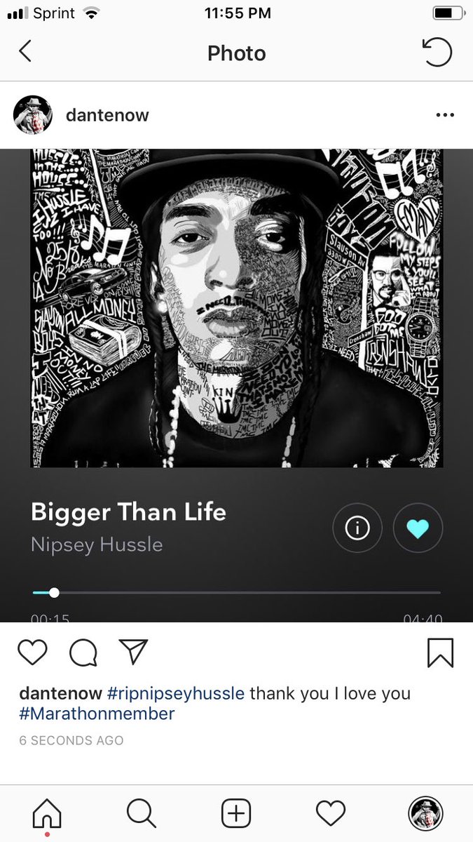 #RIPNipseyHussle thank you I love you homie #Marathonmember