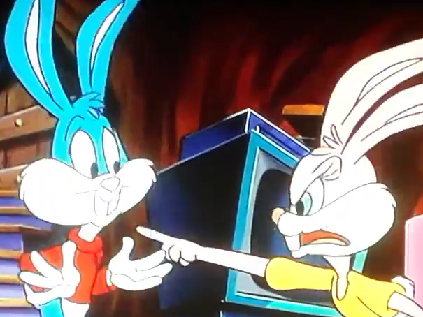 RabbitComedian's tweet photo. @ProtagBunny ❝Don't you give me Those Lies, Buster Bunny! If you think I'm going to believe your lies, you're mistaken!~.❞ https://t.co/aPbXUh6jM7
