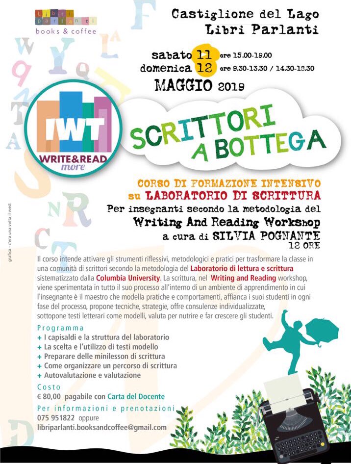 Pronti per un nuovo weekend di <a href="/IWTeachers/">ItalianWritingTeachers</a>  in #formazione? Ci vediamo l’11 e il 12 maggio alla libreria <a href="/LibriParlanti/">Libri parlanti</a> di Castiglione del Lago.
