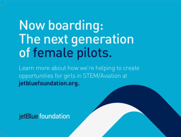 Women’s History Month is over but the work continues. #JetBlueFoundation #FlyLikeAGirl