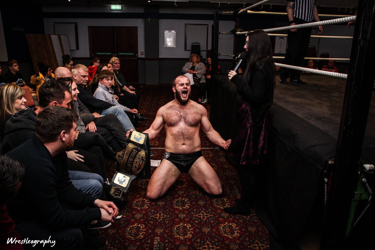 Bronco_PW's tweet photo. @wrestleography capturing the moment I became king of Bristol/Gloucester
Hell of a scrap with @NXTOliverGrey
#RunThroughEveryone
#Champ
@evolutionwres
P.s π¨12 days before my merch deal ends at https://t.co/iNfd5HeGS7 π¨ https://t.co/9aBW5QbqOJ
