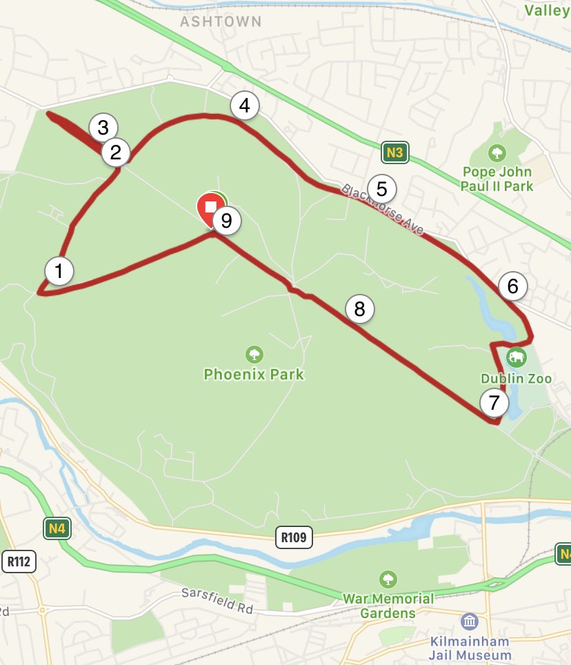 Good to get back training in the Phoenix Park. Getting ready for @vinnymulvey training camp at the end of the month. 🏃🏻