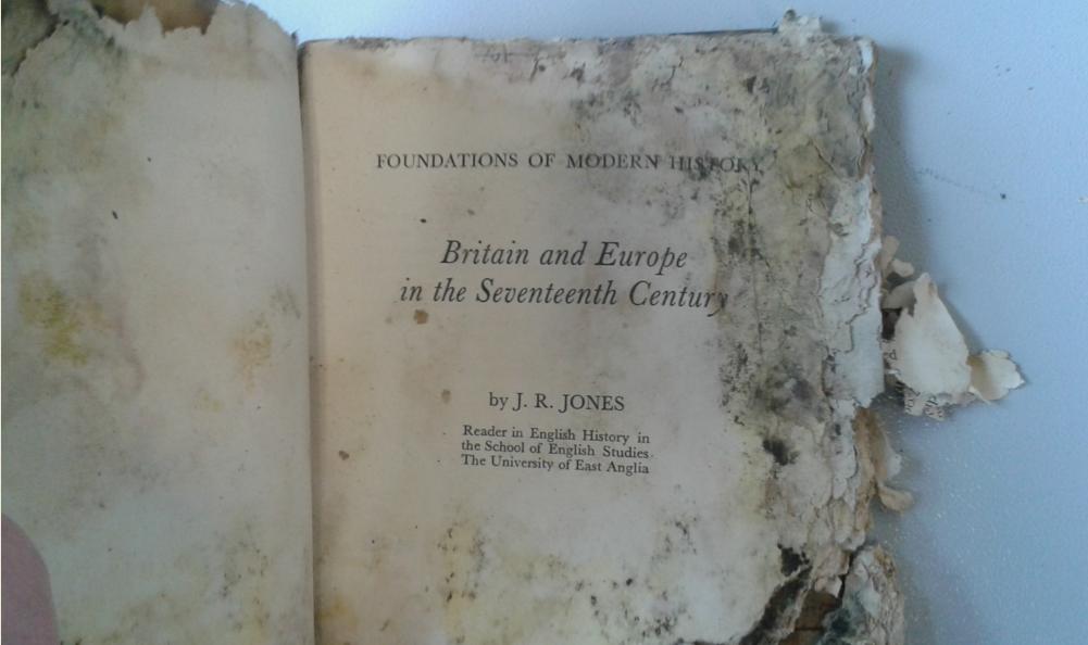 Guess what we found

While our contractor <a href="/WillmottDixon/">Willmott Dixon</a> worked on the piles for the new Central Library &amp; Museum, they found one old book: 

Foundations of Modern History by JR Jones (Britain &amp; Europe in the 17th Century), stamped Doncaster Grammar School for Girls 1967.