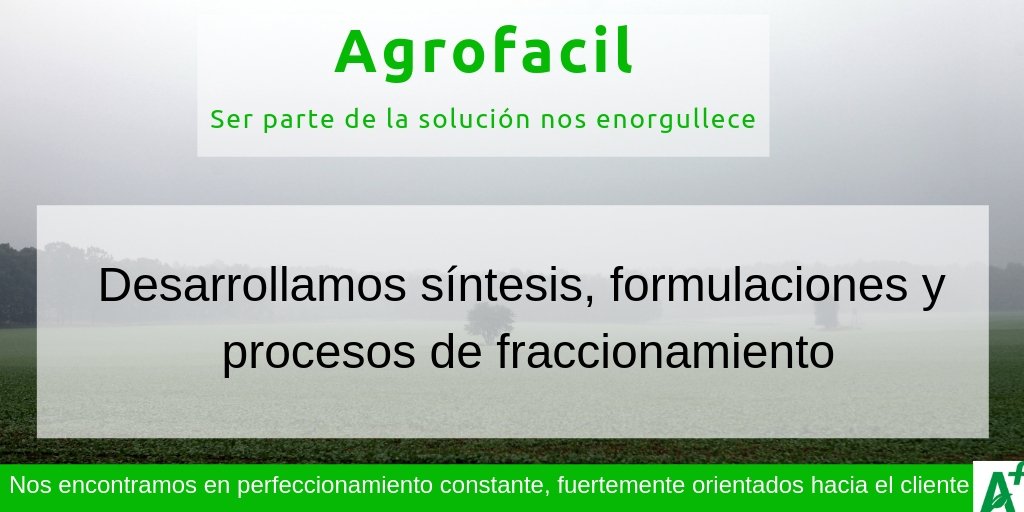 RinderAgrofacil's tweet photo. #Argentina #BuenosAires #ServiciosdePlanta #Industria #Fitosanitarios #LiquidosSolubles, #ConcentradosEmulsionables, #Microemulsiones, #granuladossolubles, #polvos, centrados en el #cliente, buena logística @RinderAgrofacil https://t.co/N1FJY3iAFh