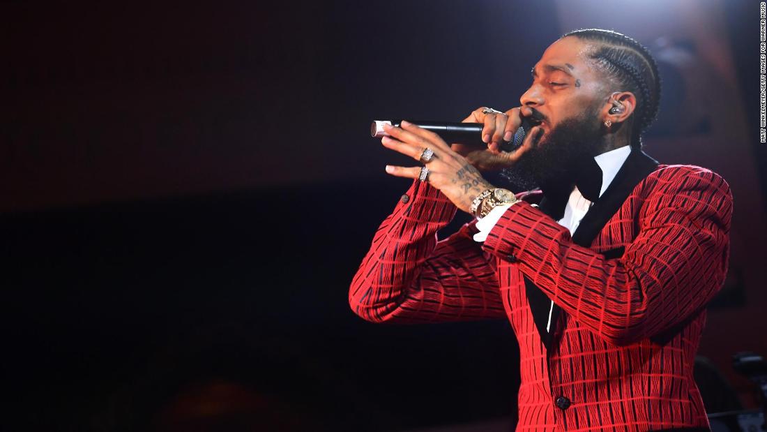 cnni's tweet photo. Stars from the music and entertainment worlds have expressed shock and condolences after the death of rapper Nipsey Hussle in a shooting in Los Angeles https://t.co/F4sHP5Cjf3 https://t.co/zOyLjUCD5n