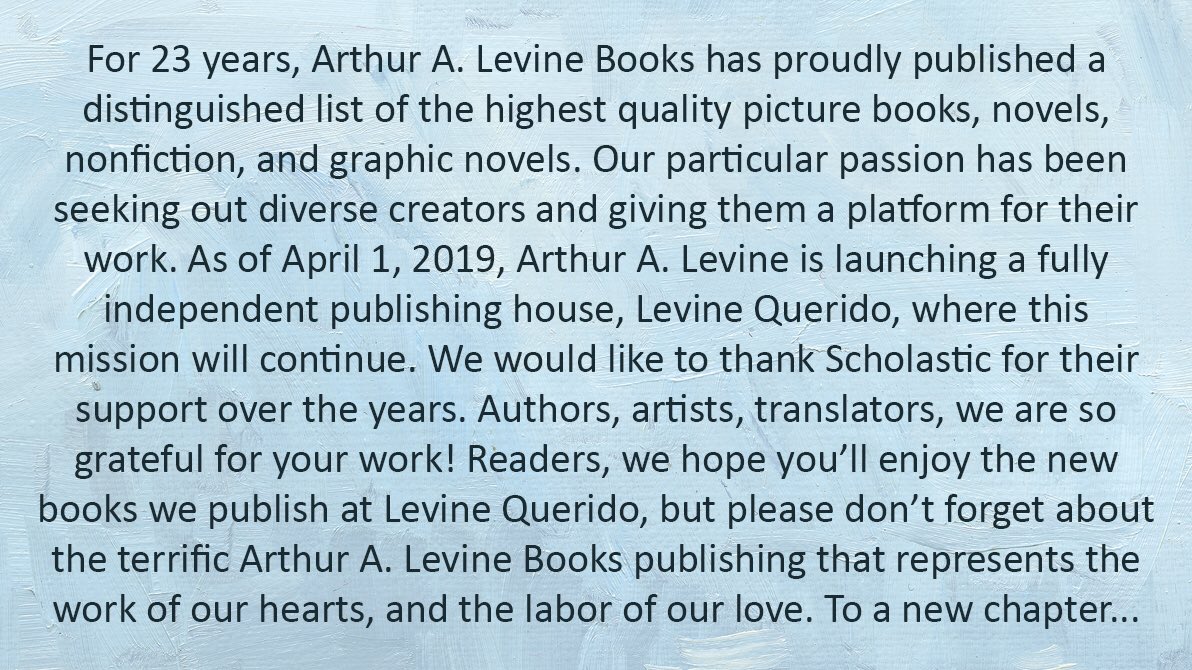 Arthur A. Levine Books tweet media