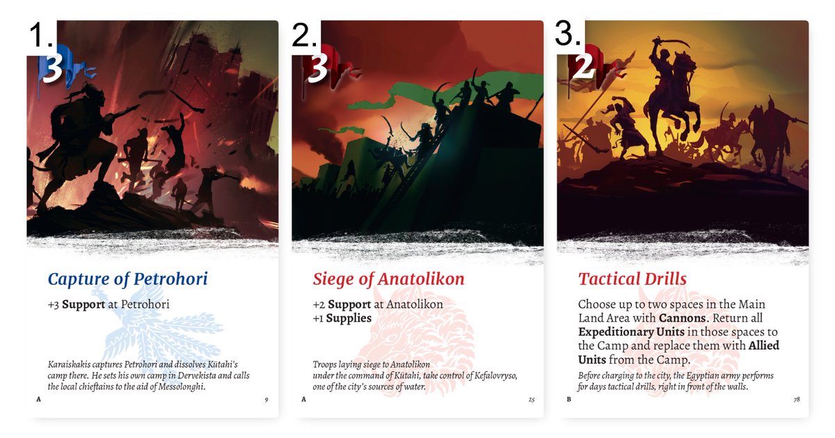Which of the cards best captures the fight for freedom? 
What do you think? 1, 2 or 3?
Share your thoughts in the comments :) kickstarter.com/projects/phala…
#Freedom #Phalanx #VangelisBagiartakis <a href="/vbagiartakis/">Vangelis Bagiartakis</a>