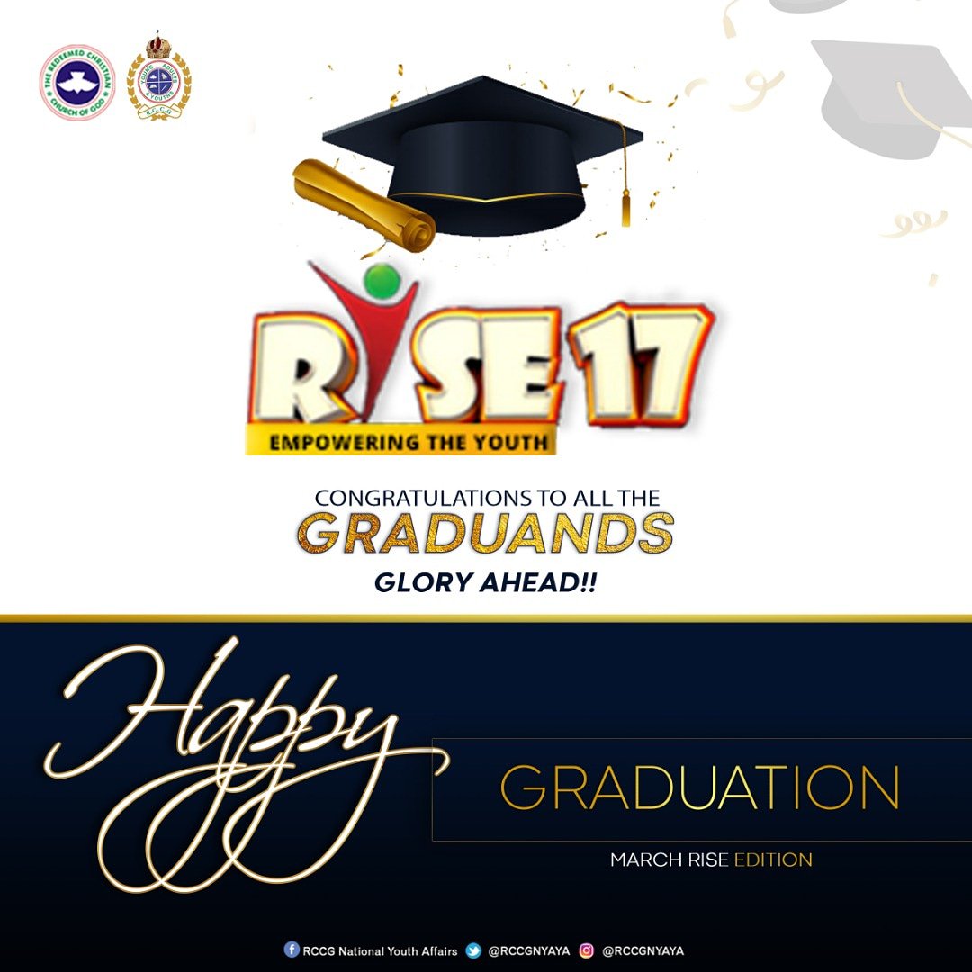 rccgyayaglobal's tweet photo. We say a big congratulations to all the graduands of the just concluded #RISE17.
It is our prayer that God blesses all the efforts you will put into the skills you have acquired as He prospers you in all of your endeavors.
You have RISEN, you will Shine!
#RCCGNYAYA #RCCG https://t.co/LZMuL0TEoq