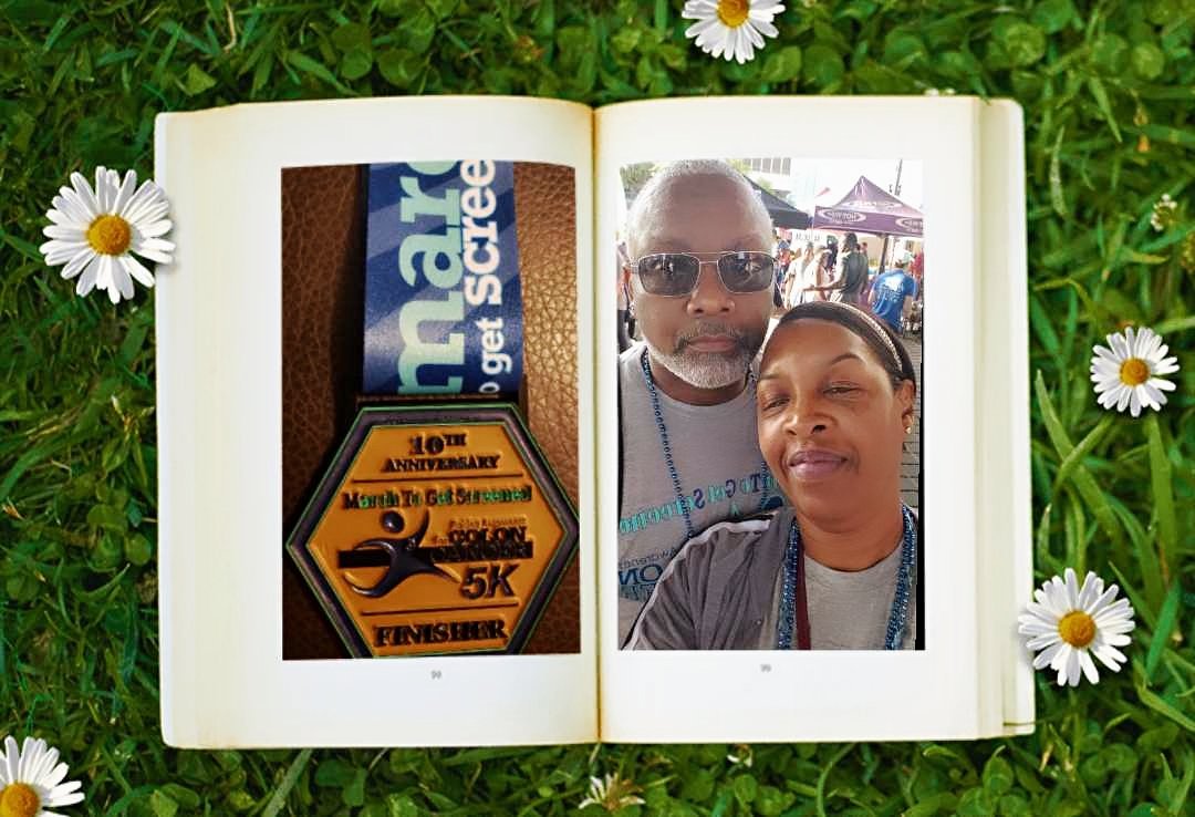 LivingRightx9's tweet photo. We made it! #ColorectalCancerAwarenessMonth #5k #survivor #marchtogetscreened https://t.co/SyeCHZFp9s