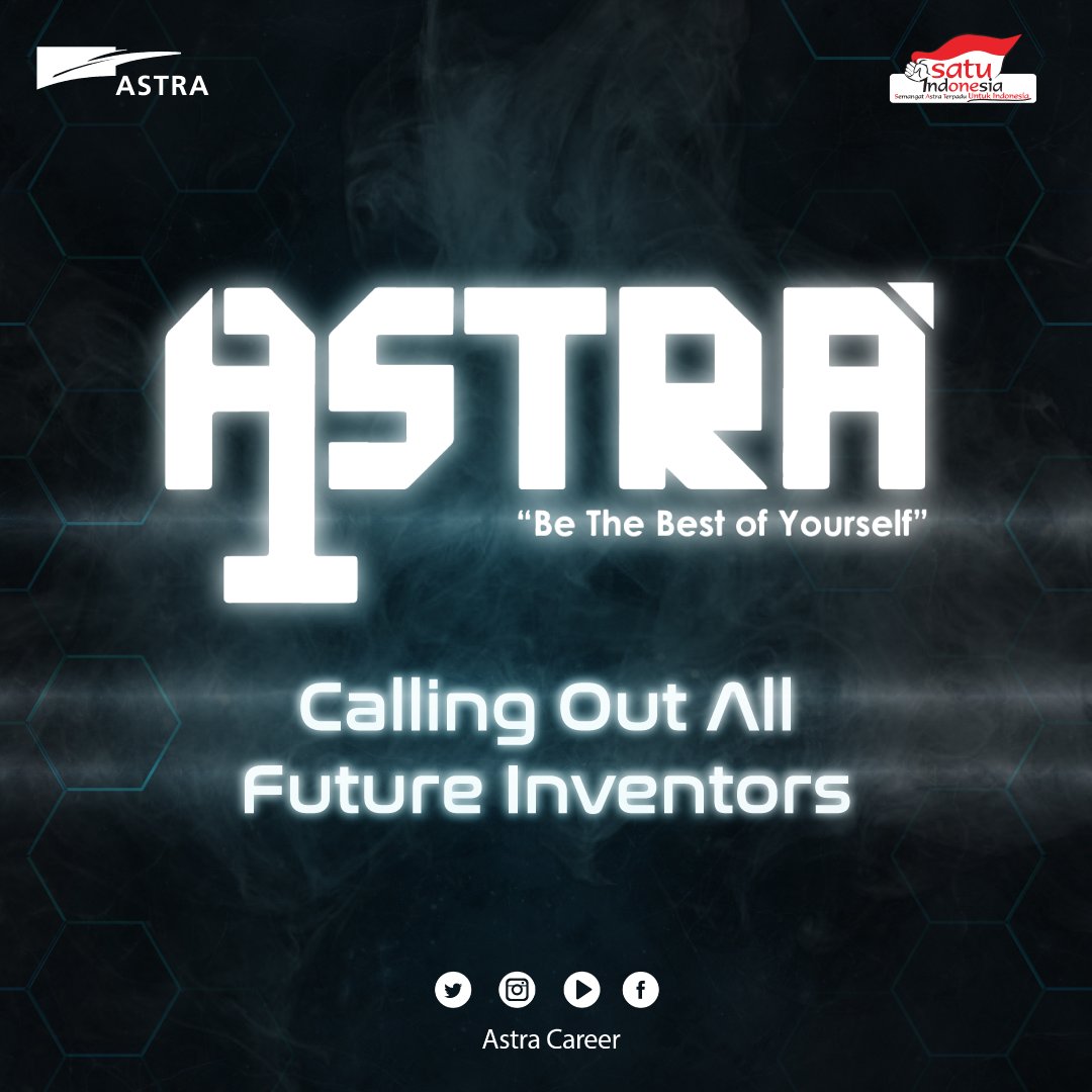 Astra_Career's tweet photo. Halo Young Talents! Pendaftaran Program Pengembangan Diri dan Beasiswa : Astra1st 2019 telah dibuka!

Segera daftarkan dirimu dan siapkan diri untuk menghadapi masa depan industri.

https://t.co/MS8ceVeSSL

Astra1st 2019, be the best of yourself!

#Astra1st
#AstraCareer https://t.co/Awzwn2zUIA