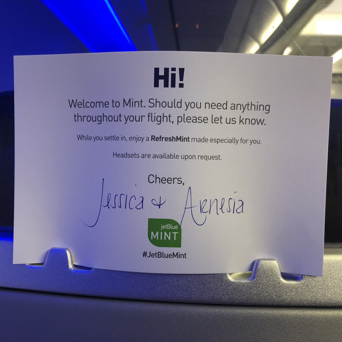 The folks at <a href="/JetBlue/">JetBlue</a> have really nailed the #mint experience. Another reason it’s the only airline I’ll fly.