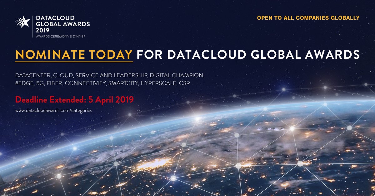 There are only five days left to nominate for The #DatacloudAwards &amp; #FinvestAwards! Submission for any of the 22 categories is completely free. Our esteemed Judging Panel are awaiting your nominations!

Nominate before it is too late: datacloudawards.com