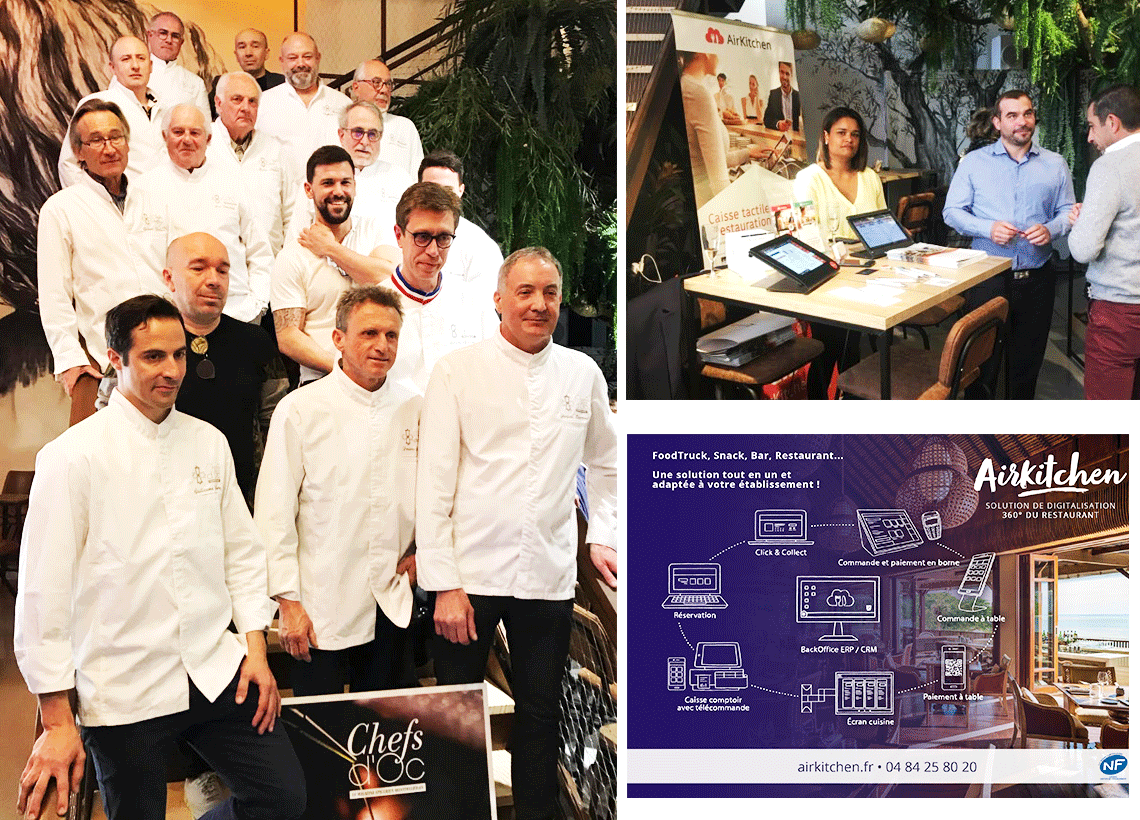 Air_Kitchen's tweet photo. Hier nous étions à la soirée de lancement du #13 de #ChefsdOcMagazine, mêlant gastronomie et art de vivre à Montpellier.
Nous avons eu le plaisir d'échanger avec les Chefs et les invités sur notre stand dédié.
Et surprise, AirKitchen s'est même glissé à l'intérieur du magazine ! https://t.co/Q6ltbQB00K