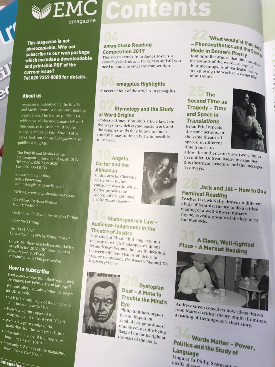 LibraryUpper's tweet image. EMAG Feb 2019 now available in Upper Library!