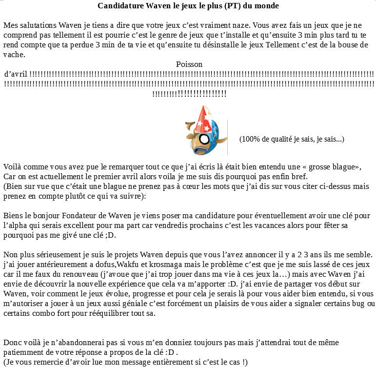 Yolomos1's tweet photo. #WAVENALPHAKEY Bonjours Waven alors j'essaye de retenter ma chance en espérant qu'un jour j'ai ce bonheur d'avoir la clé du fameux trésors qui nous permet d'accéder a waven😍😁. (Un ptit quelque chose a lire, si ce n'est pas trop demander😅). https://t.co/LZw47Q97UR