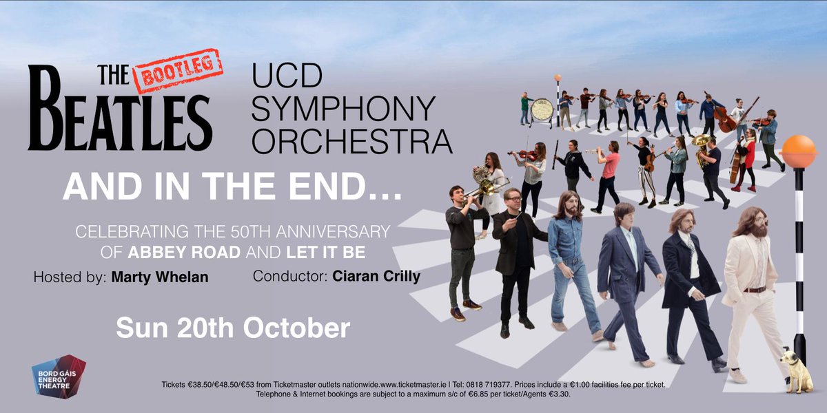 Ticketmaster Ireland (@ticketmasterire) on Twitter photo .<a href="/BootlegBeatles/">The Bootleg Beatles</a> with <a href="/UCDOrchestra/">UCDSymphonyOrchestra</a>
A Concert - Celebrating The 50 Year Anniversary of Let It Be and Abbey Road
<a href="/BGETheatre/">Bord Gáis Energy Theatre</a>
Sunday 20 October 2019
#Tickets on sale now bit.ly/2FOhlYS .<a href="/BootlegBeatles/">The Bootleg Beatles</a> with <a href="/UCDOrchestra/">UCDSymphonyOrchestra</a>
A Concert - Celebrating The 50 Year Anniversary of Let It Be and Abbey Road
<a href="/BGETheatre/">Bord Gáis Energy Theatre</a>
Sunday 20 October 2019
#Tickets on sale now bit.ly/2FOhlYS