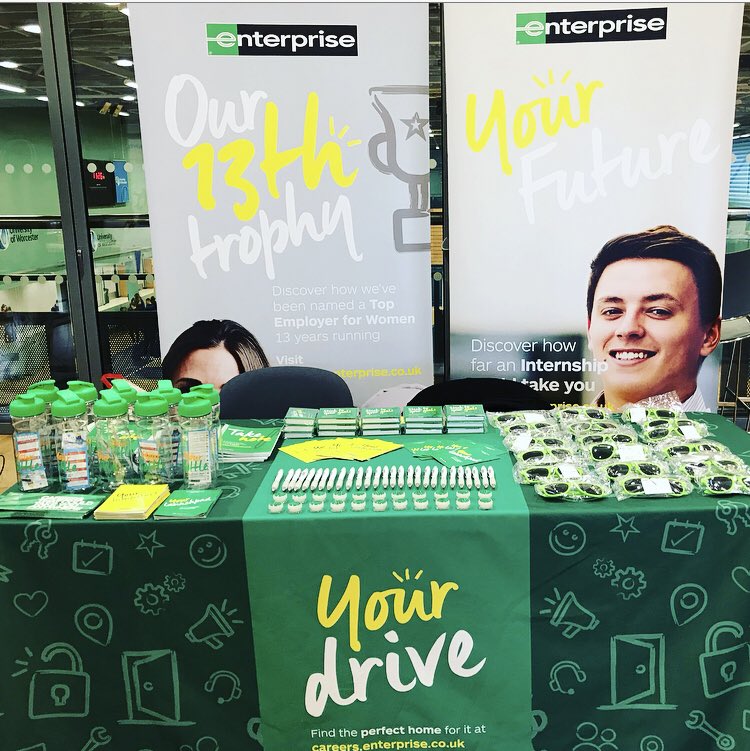 Here at the University of Worcester arena, locked and ready to tell YOU about this great company! #Worcester #University #U2Dreamteam #Careers