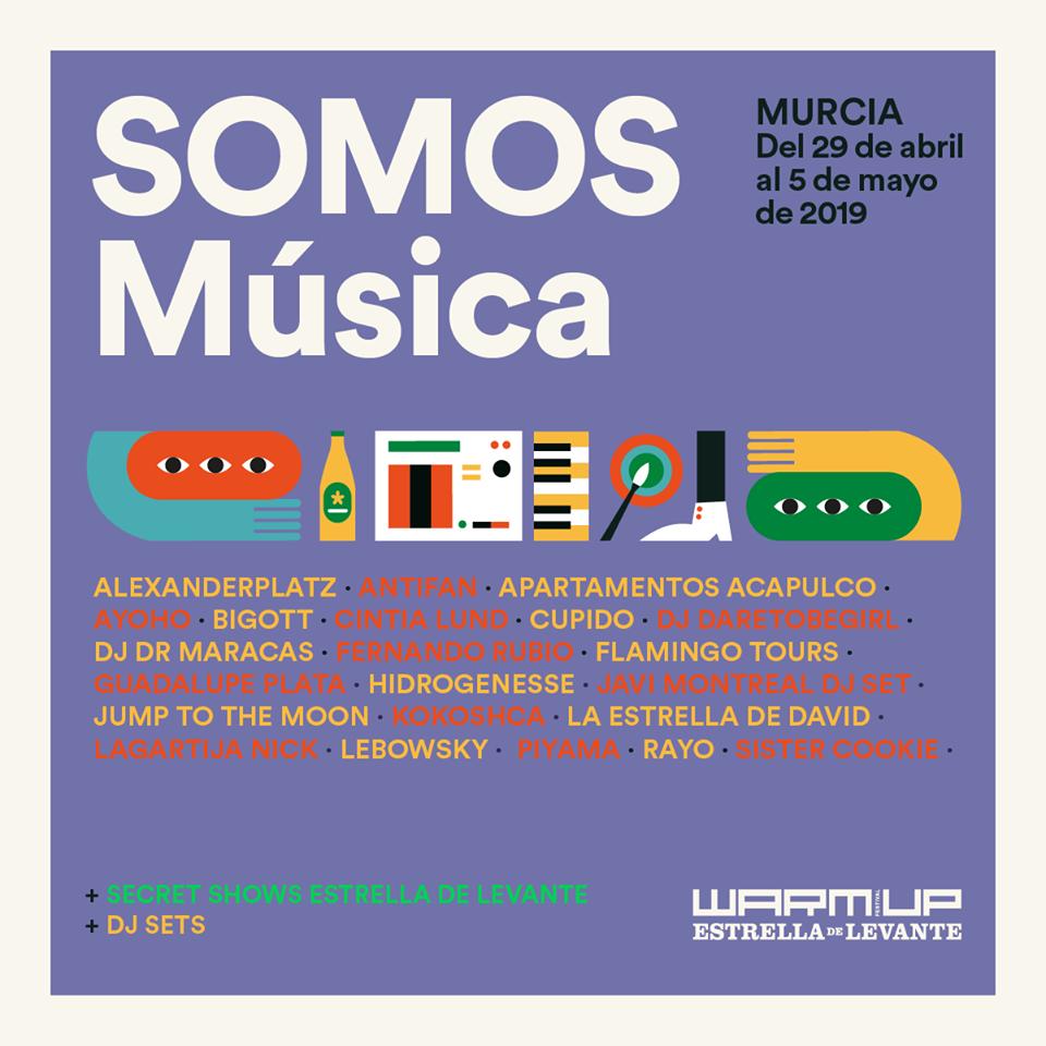 El festival #WARMUP de <a href="/estrellalevante/">Estrella de Levante</a> inundará la ciudad con más de 40 actividades y 20 conciertos 🎪🎤 ¿Cuándo?👉 ¡Del 29 de abril al 5 de mayo!
¡No te lo pierdas!
