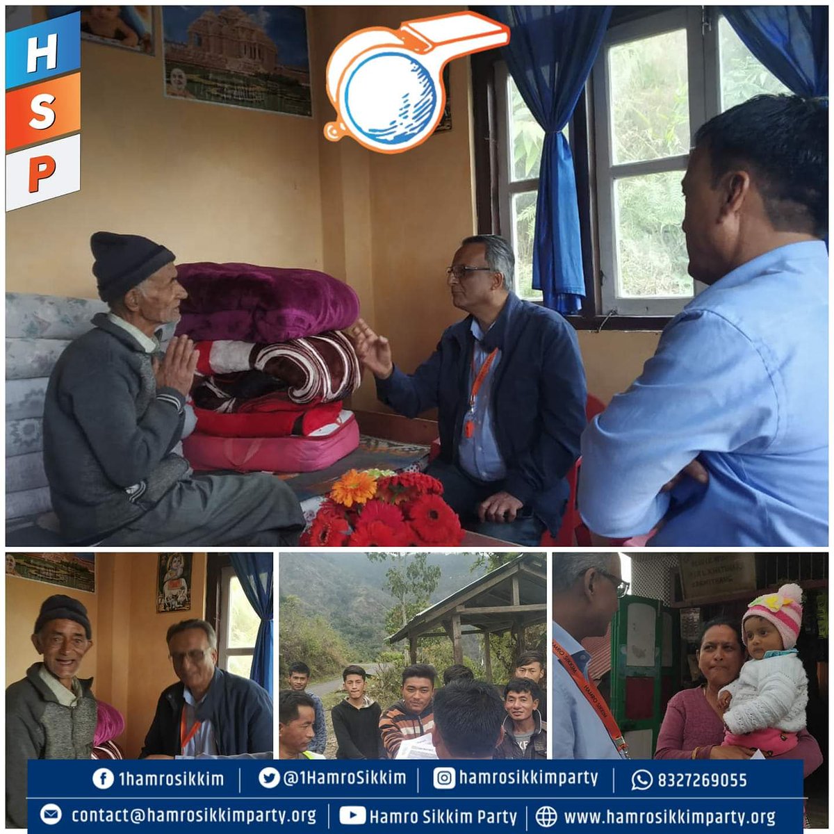 1HamroSikkim's tweet photo. पुर्व सिक्किम १९ रिनोक निर्वाचन क्षेत्र अन्तर्गत बुदाङ,पाचक,साजोङमा उम्मेदवार श्री बिराज अधिकारी द्वारा घरदैलो अभियान।।।।
#VoteForHSP #VoteForBirajAdhikari #PressWhistleButtonOnEVM https://t.co/todIbgoTRD