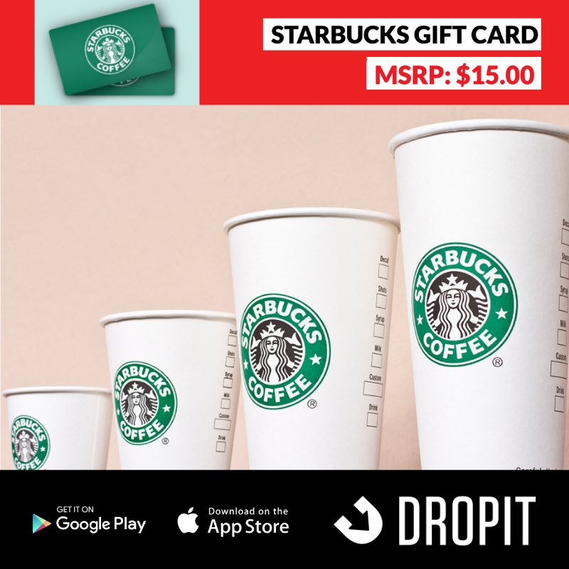 DropitAppUSA's tweet photo. Goood morning and happy #MondayMorning :) Where are all of the coffee lovers? ☕️☕️☕️☕️☕️ How much would you pay for this gift card? Purchase it for the price of your choice on the #Dropit #app:  https://t.co/E24wWKrd0m https://t.co/esSGiSYzjP