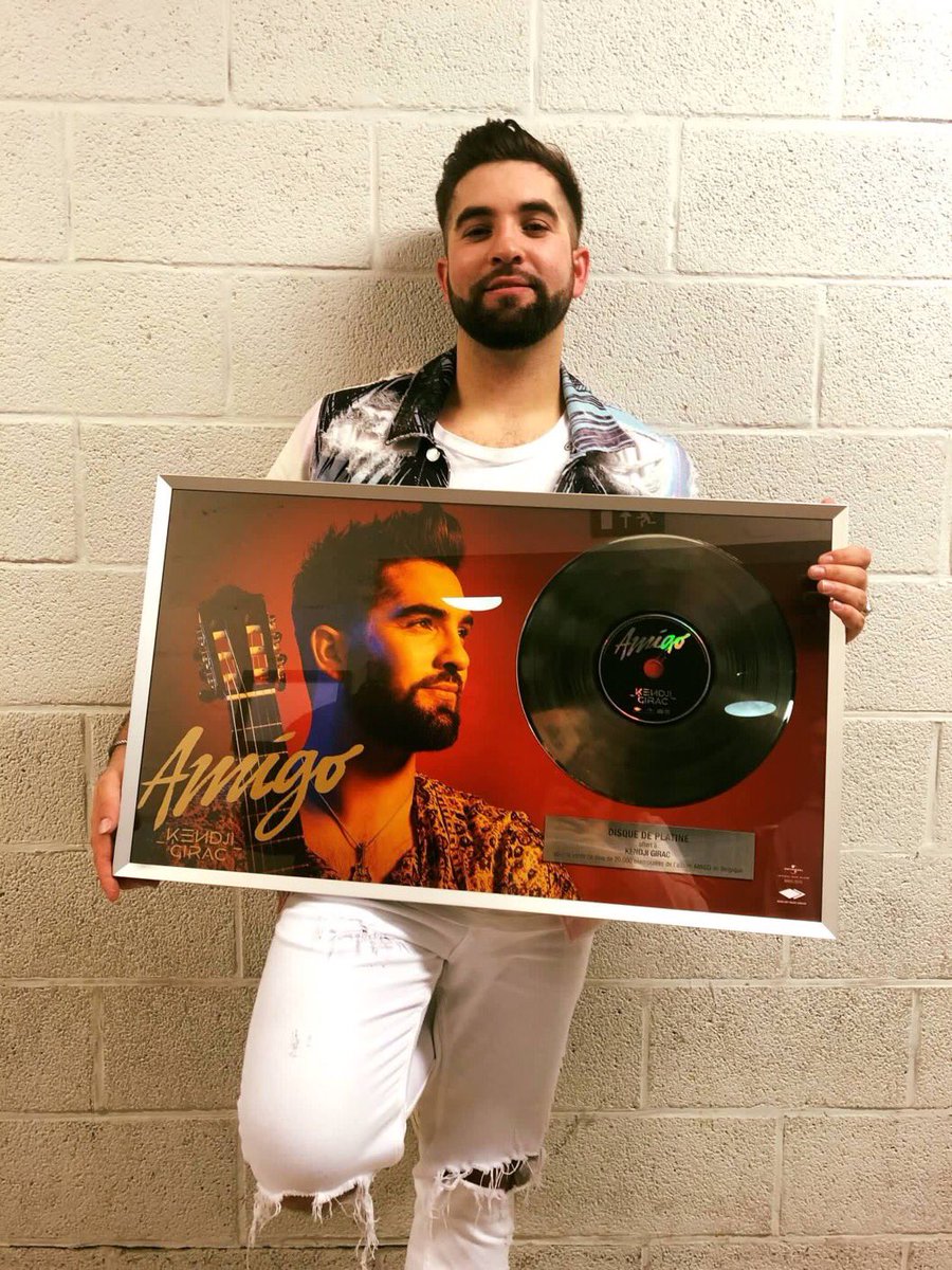 Félicitation à <a href="/GIRACKENDJI/">Kendji Girac</a> pour son disque de platine pour l’album « Amigo » en Belgique ! 
Crédit photo: <a href="/AlafrancaiseBE/">A la française</a>
