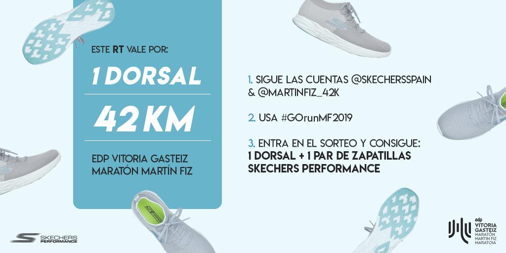 SkechersSpain's tweet photo. ¿Quieres correr los 42K del @MartinFiz_42k? Tenemos 2 dorsales + unas #SkechersPerformance buscando dueñ@ 👇¡QUE COMIENCEN LOS RTs! #GOrunMF2019 BBLL: https://t.co/1CuuSQRRgi https://t.co/cKJMLw21u8