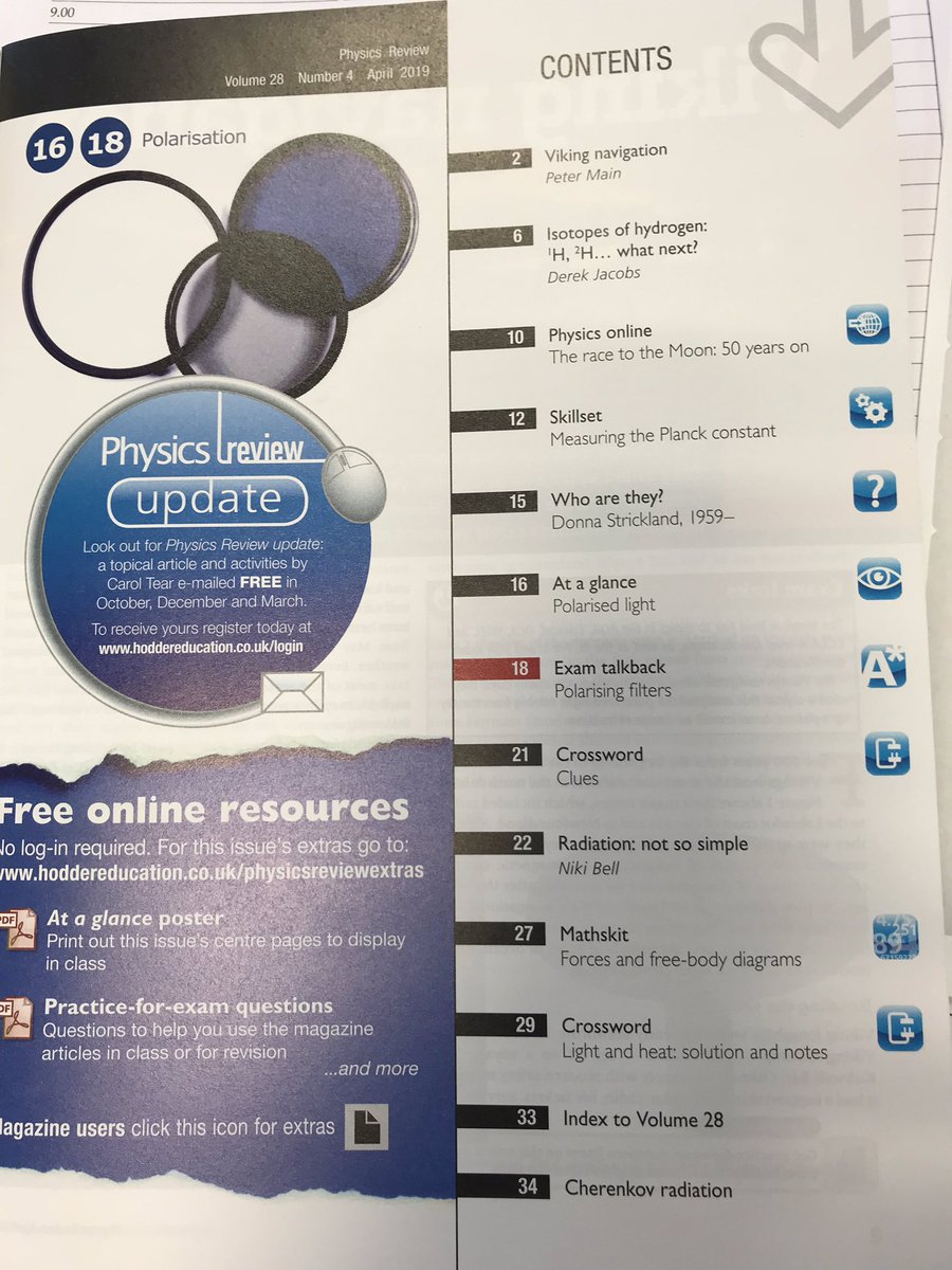 LibraryUpper's tweet image. Physics Review, April 2019, now available in Upper Library 😀