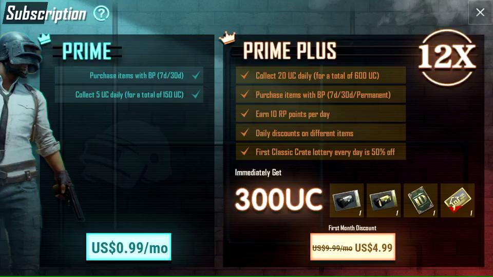 Prime Plus Subscription