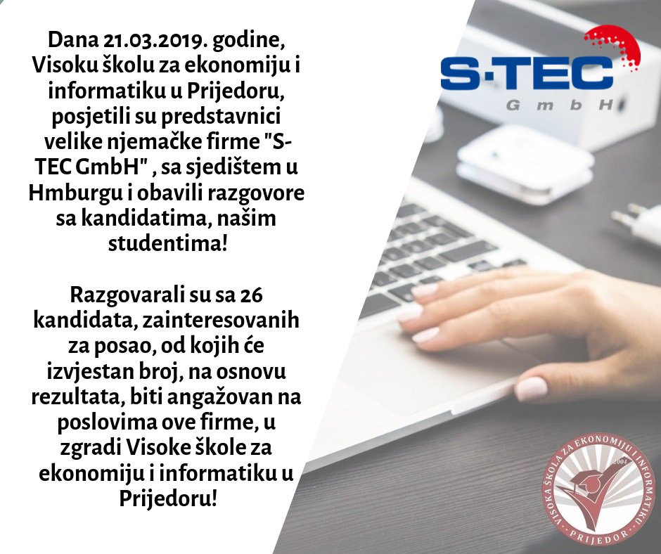 VSEIPrijedor's tweet photo. Poslovna saradnja sa firmom S-TEC GmbH iz Hamburga!

#vseip #programmer #programing #Students #InformationTechnology #studentlife https://t.co/EDE1qRAfwF