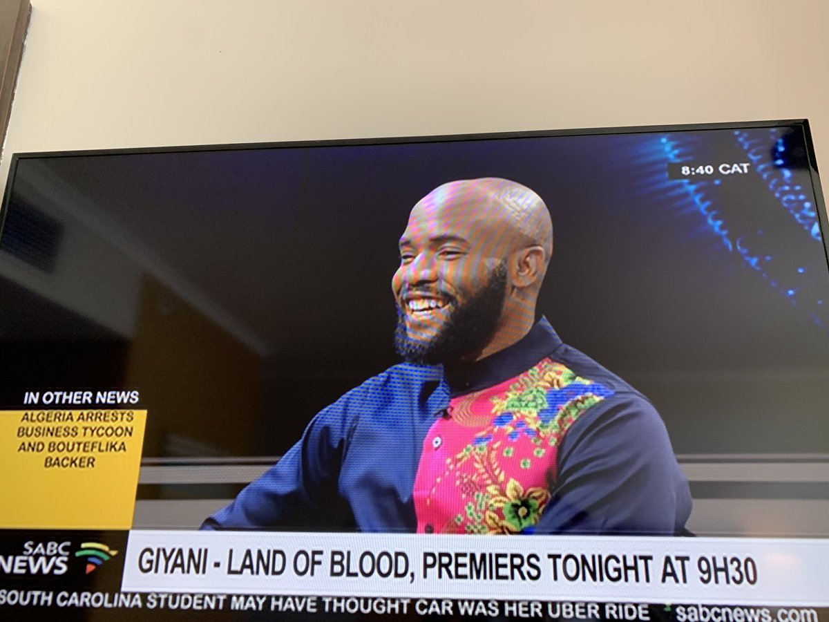 mbele_lnb's tweet photo. Is that you @PhathuMakwarela looking fly and doing brilliant things. Congratulations on the first broadcast of the ground breaking Giyani Land of Blood #africanfilmakers #writers #telenovela https://t.co/OJGZs99U9t