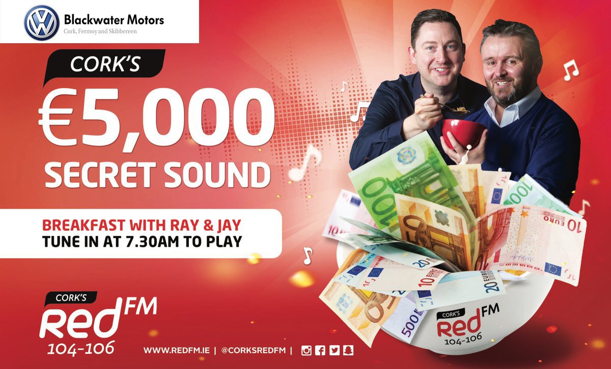 Cork S Redfm On Twitter Cork S 5 000 Secret Sound Has Been Won