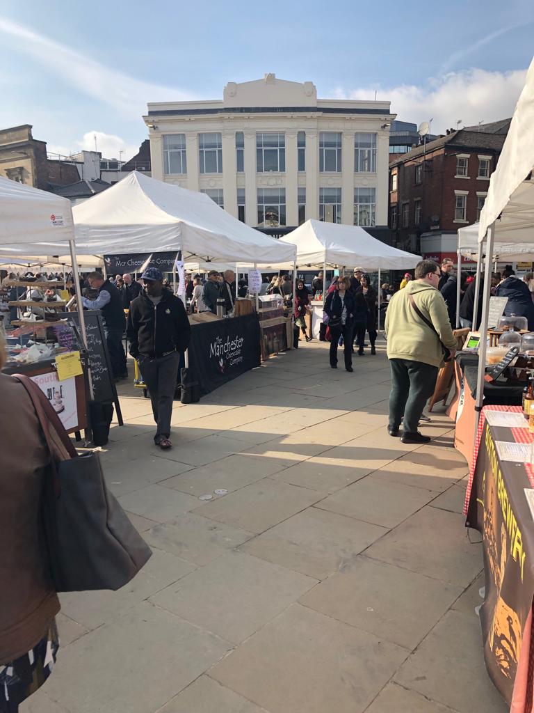 RochdaleTown's tweet photo. The first @_TheMarketCo Rochdale Artisan Market was a great success with a fantastic turnout and great feedback from traders! Make sure you're here for the next on Saturday 27th April! https://t.co/0YULd9lG4S