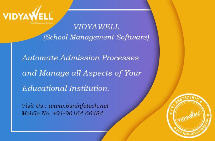 VidyaWell's tweet photo. #VidyaWell designs high potential ERP software for schools, colleges, and other educational Institutions which can efficiently make data management easy.
Find out more visit : https://t.co/GNhi3lKYAR
#SchoolManagementSoftware #SchoolSoftware #CollegeSoftware #SchoolERP https://t.co/SDisyxRoyI