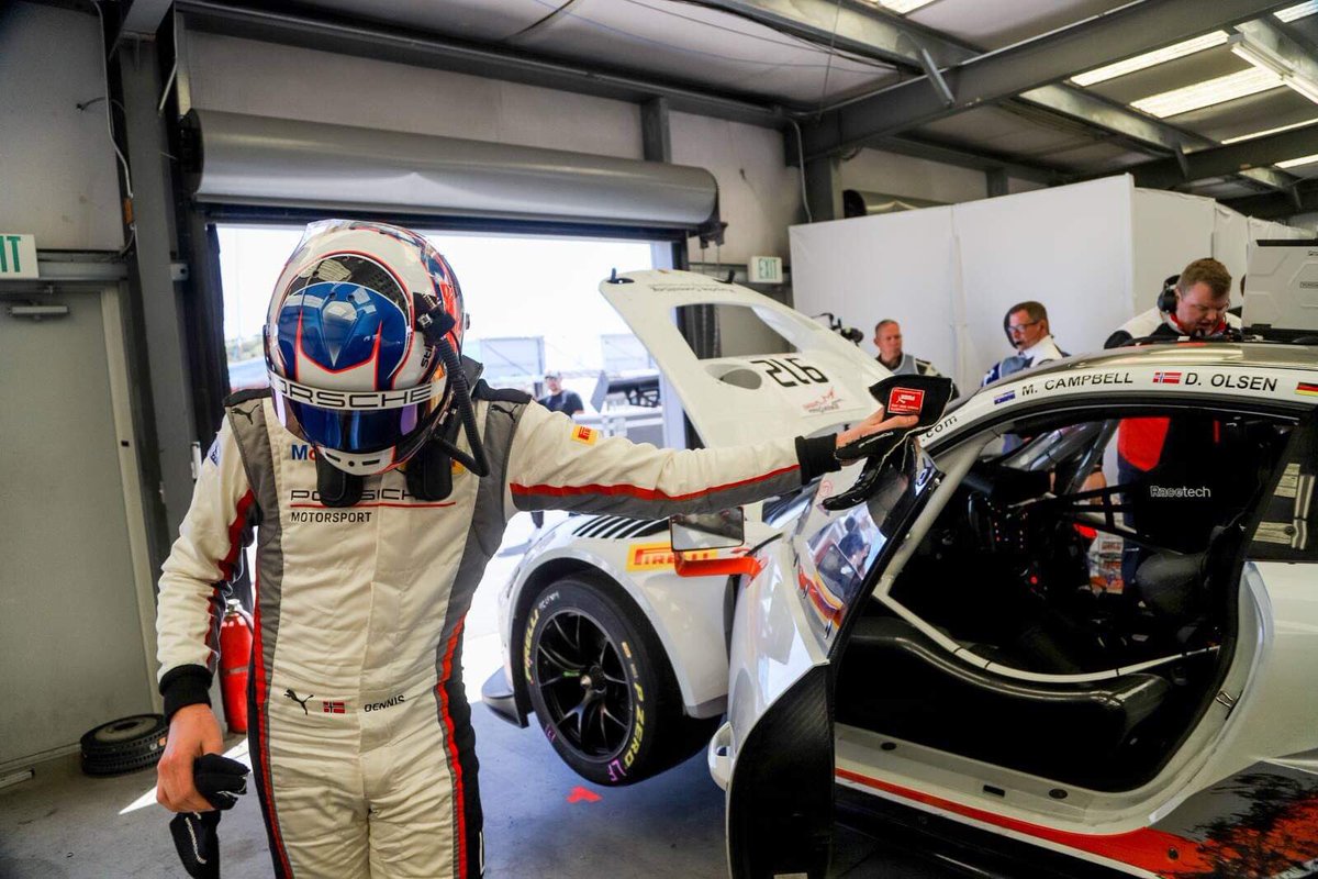 Olsen_Dennis's tweet photo. Very disappointing to have a technical issue and a DNF from the lead of the race after 4 hours. The whole team did a great job, aswell to my team mates. Thank you to @wrightrac1ng, @porsche, and my team mates @mattcampbell22_ and #DirkWerner! We will be back 👊🏻
Photo: @ParcFerme https://t.co/TR2J6fueMj