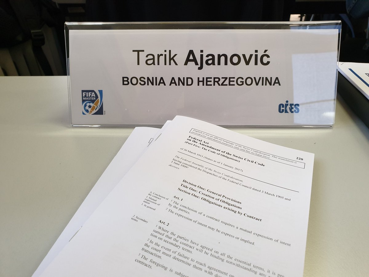 AjanovicT's tweet photo. New city, new challenges! #FIFAMaster19EditionClass #FIFAMaster #FIFAMA #SportsLaw #SportsIntegrity @UniNeuchatel @sportCIES https://t.co/SWAIY3v2MI