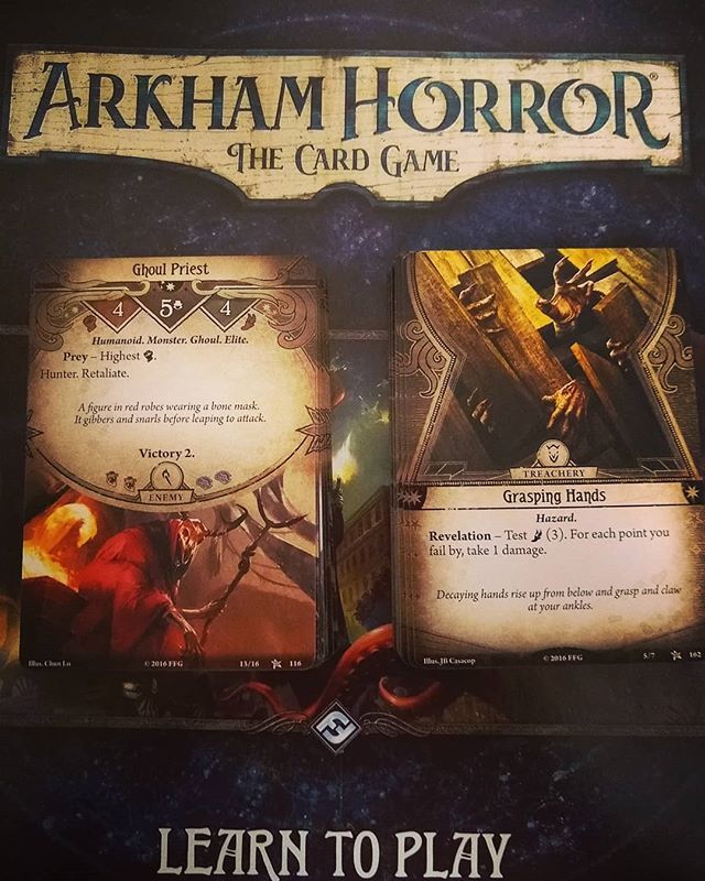There's just some #games you just shouldn't touch after midnight... #toospooky #boardgames #cardgames #arkhamhorror #arkhamhorrorthecardgame ift.tt/2TORK5U