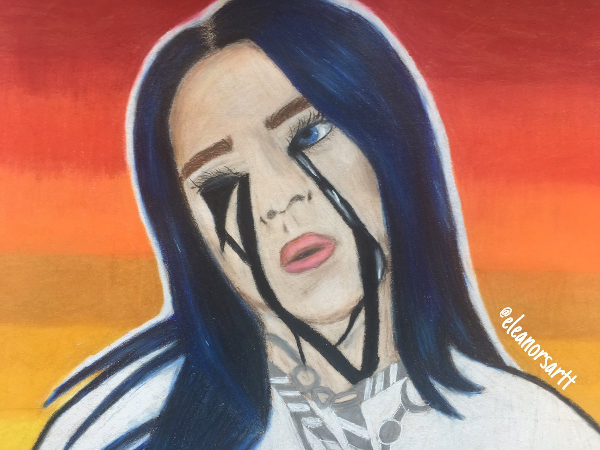 eleanorsartt's tweet photo. still so proud of this drawing of @billieeilish ♥️ https://t.co/nuOoyU8lv8