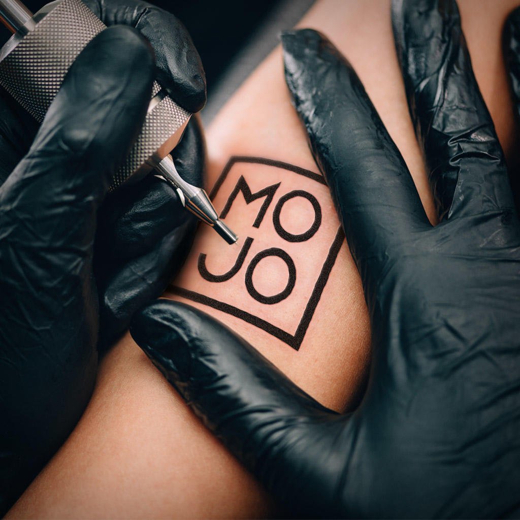 wemakemojo's tweet photo. Our design team took a trip to the local tattoo parlour this morning... 
#wemakemojo #dedication #tattoo #design https://t.co/6ajWZ5VeHz