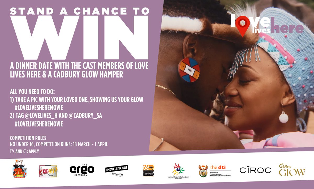 lovelives_h's tweet photo. COMPETITION ENDS TODAY‼️‼️‼️ last chance to enter to win a date with your favorite cast member!!! take a pic with your loved one, partner, mother, BFF #lovelivesheremovie tag @cadbury_sa and @lovelives_h and you could win a date as well as an amazing Cadbury Glow hamper! https://t.co/QvBVAGmXXm